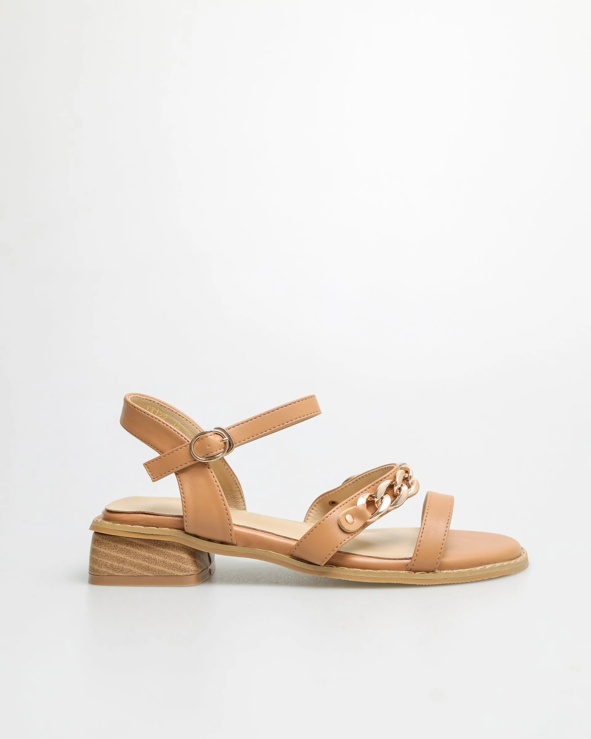 Tomaz YX122 Ladies Gold Chain Slingbacks