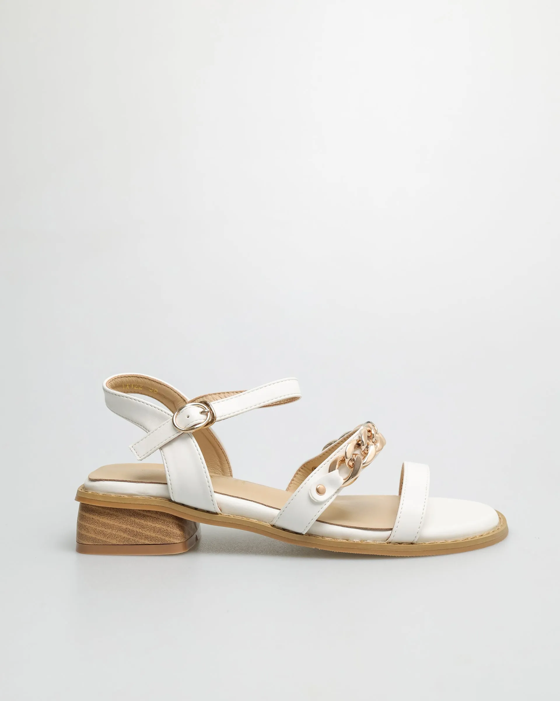 Tomaz YX122 Ladies Gold Chain Slingbacks
