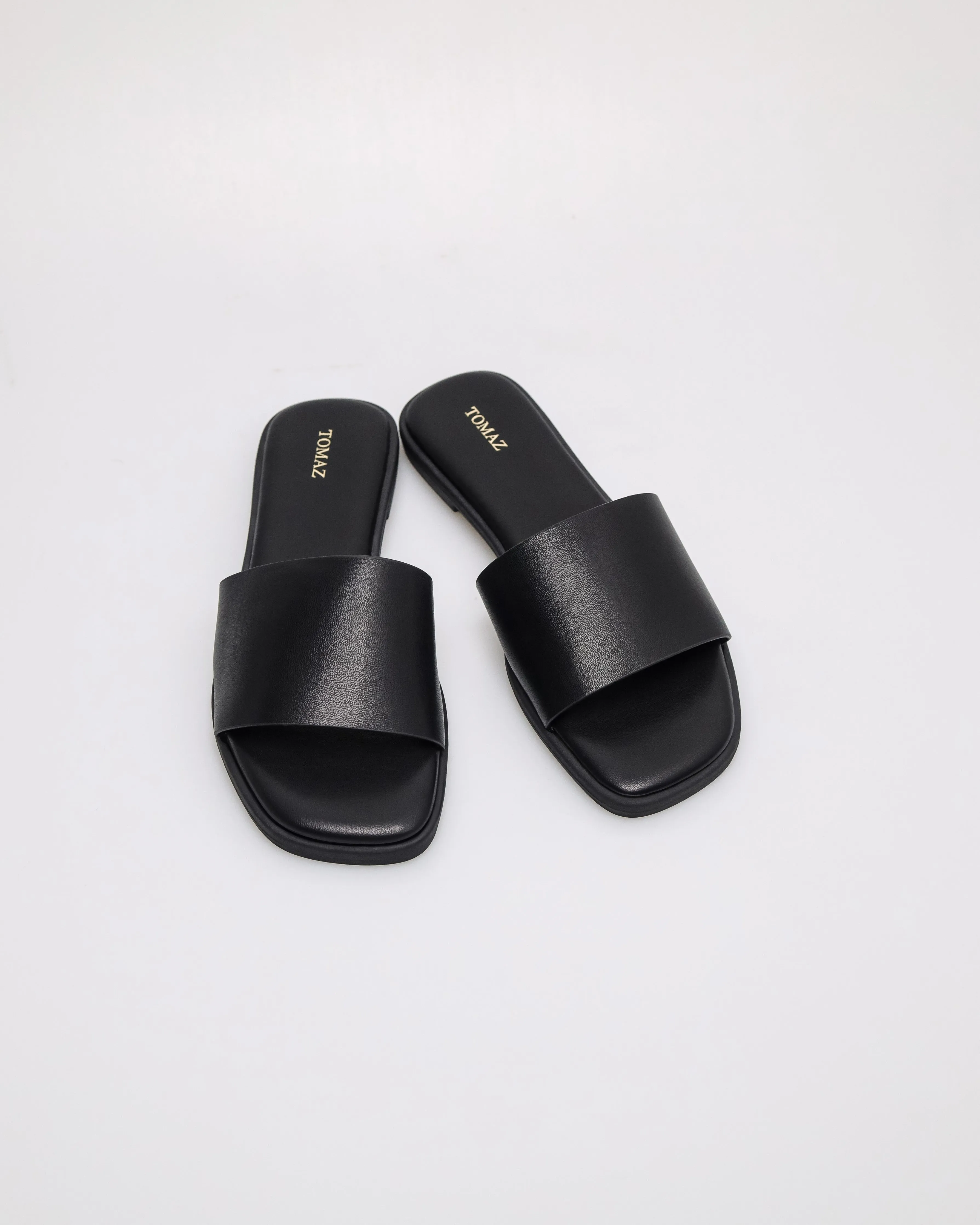 Tomaz YX225 Ladies Luxe Flats (Black)