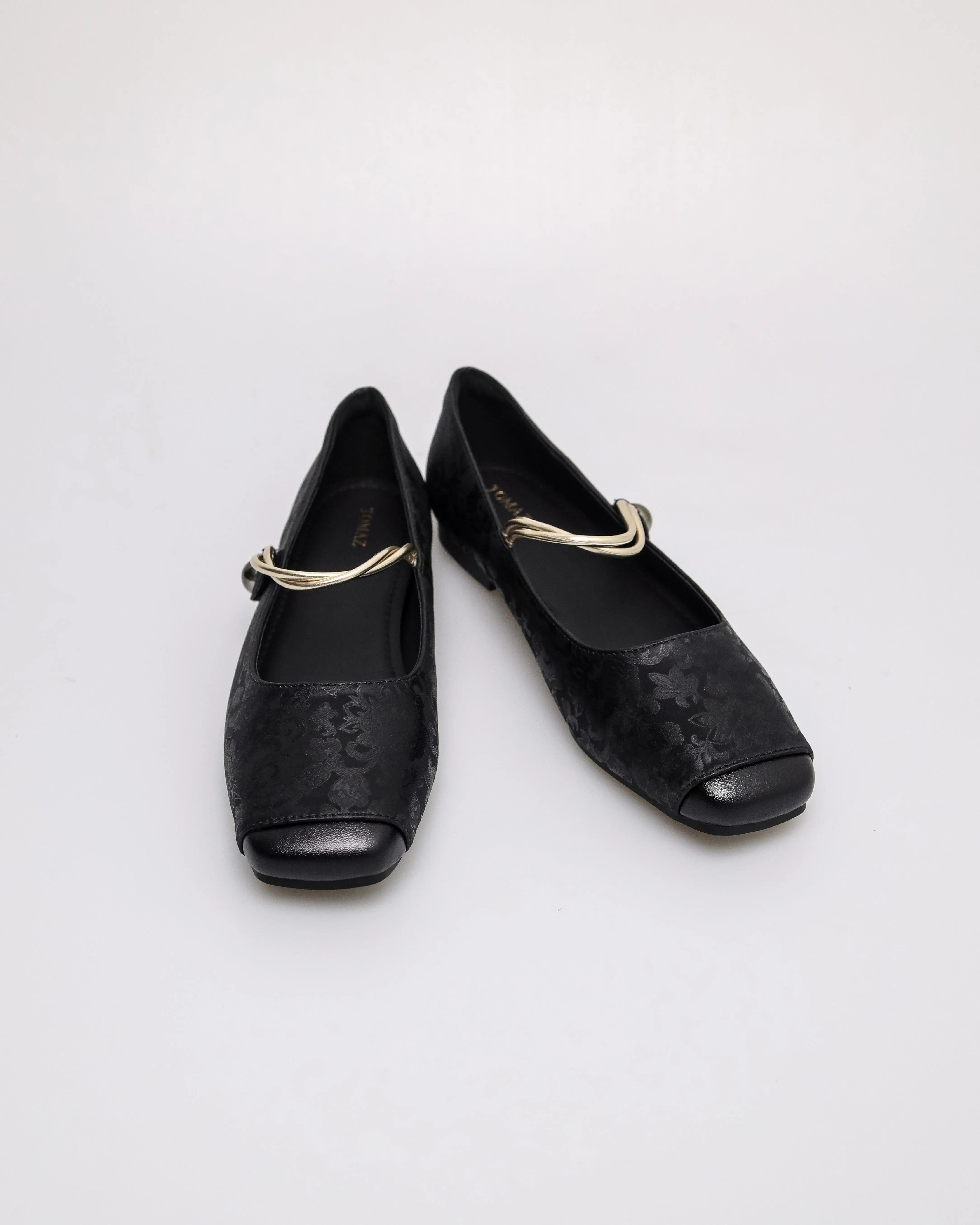 Tomaz YX237 Ladies Floral Mary Jane Flat