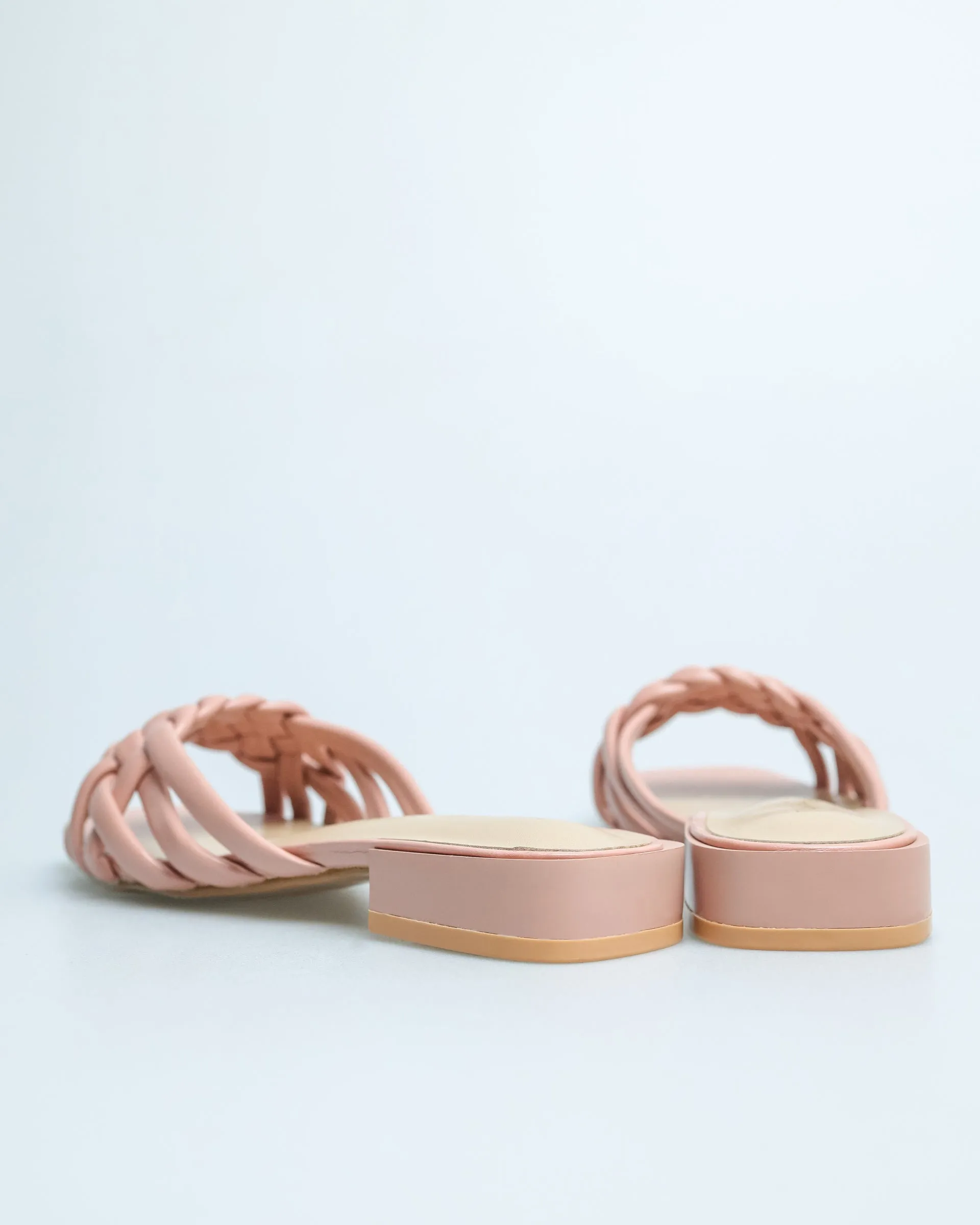 Tomaz YX55 Ladies Braided Strap Sandals  (Pink)