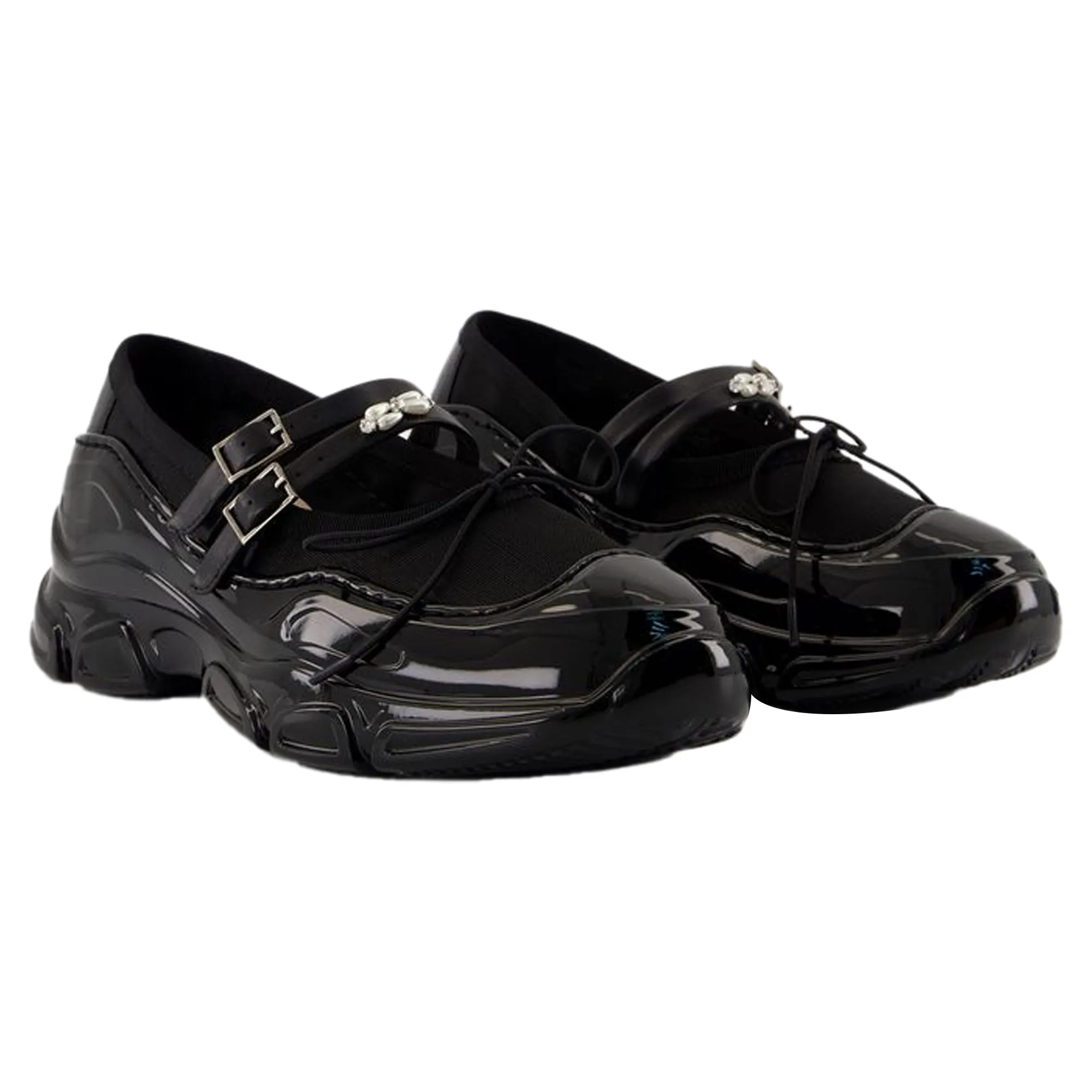 Tracker ballerinas - Simone Rocha - Mesh - Black