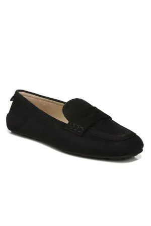 Tucker Penny Loafer In Black Suede