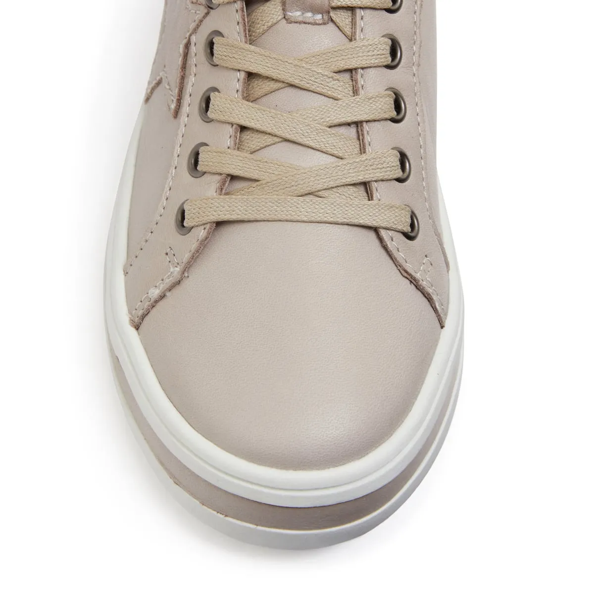 Ultra Sneaker in Taupe Leather