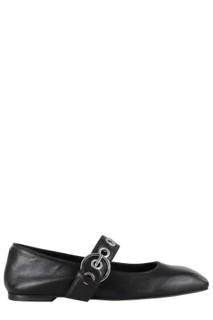 Uma Eyelet Nappa Leather Black