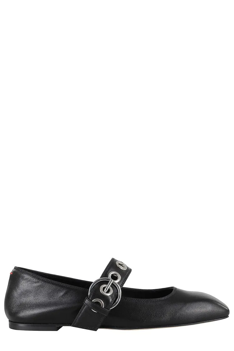 Uma Eyelet Nappa Leather Black
