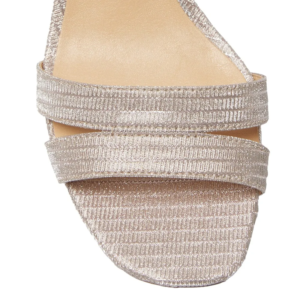 Unity Heel in Blush Fabric