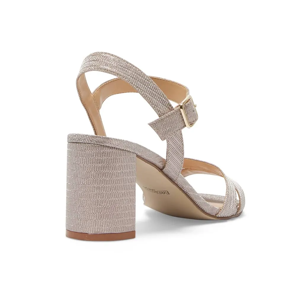 Unity Heel in Blush Fabric