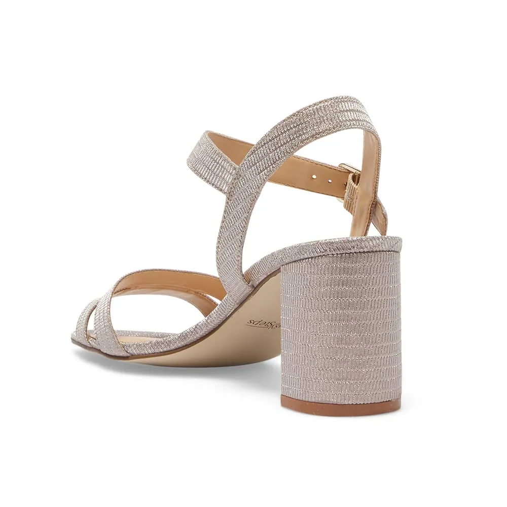 Unity Heel in Blush Fabric