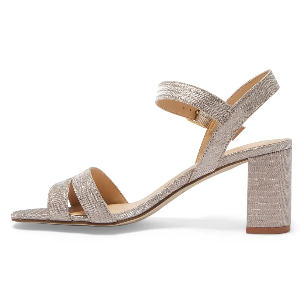 Unity Heel in Blush Fabric
