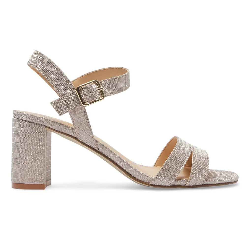 Unity Heel in Blush Fabric