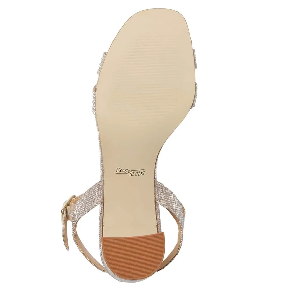 Unity Heel in Blush Fabric