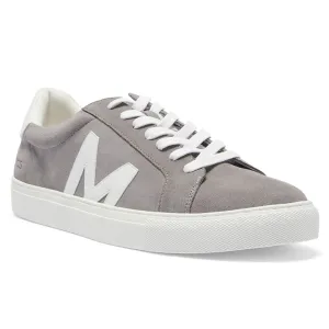 Varsity Sneaker in Grey And White Leather