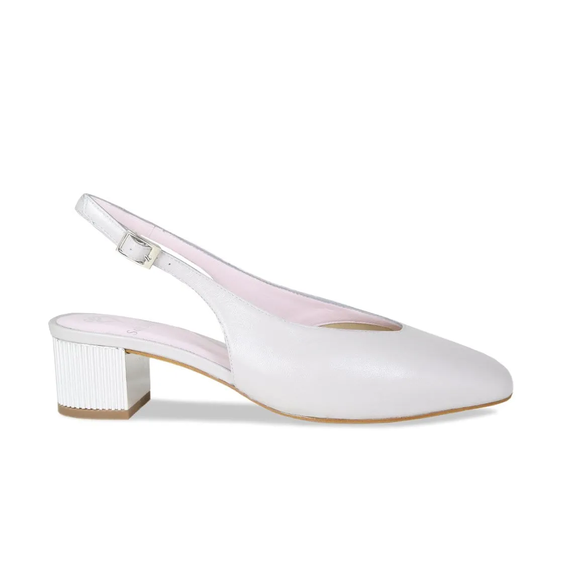 Verity: Pale Gray Leather