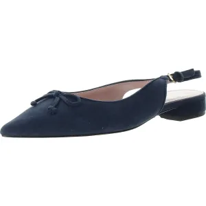Veronica Womens Adjustable Nubuck Slingbacks