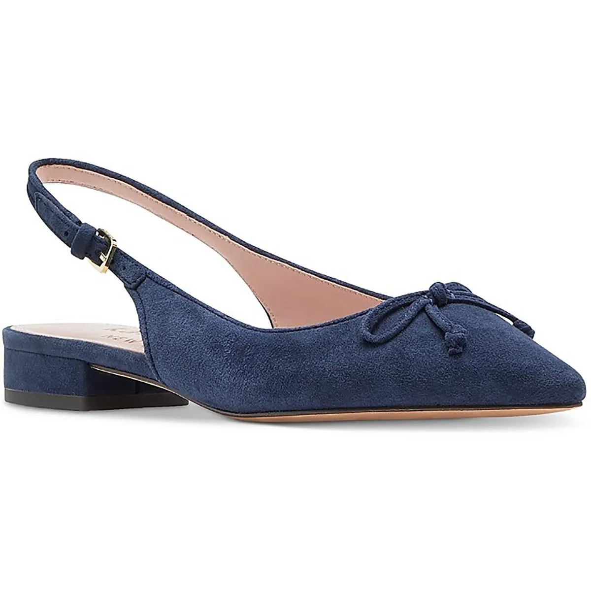 Veronica Womens Leather Perforated Slingbacks
