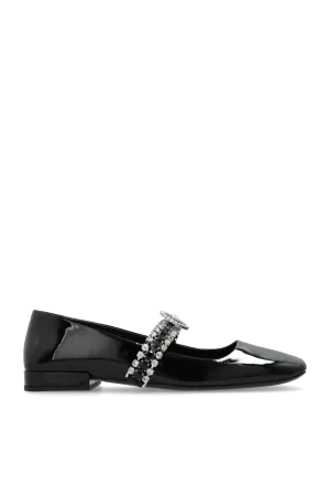 Versace Leather Ballet Flats