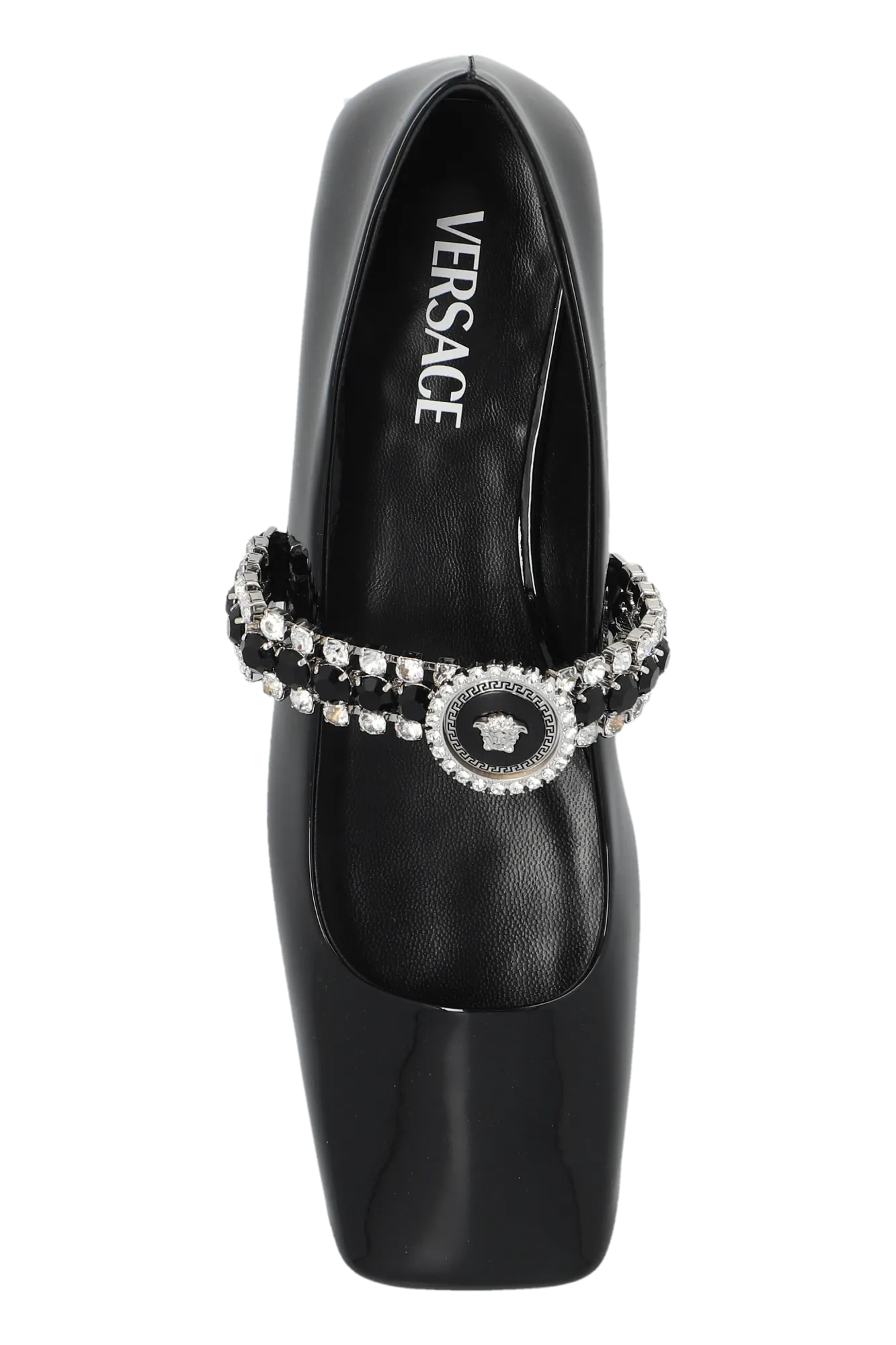 Versace Leather Ballet Flats