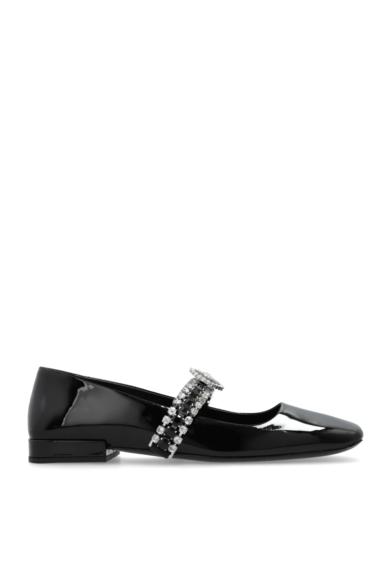 Versace Leather Ballet Flats