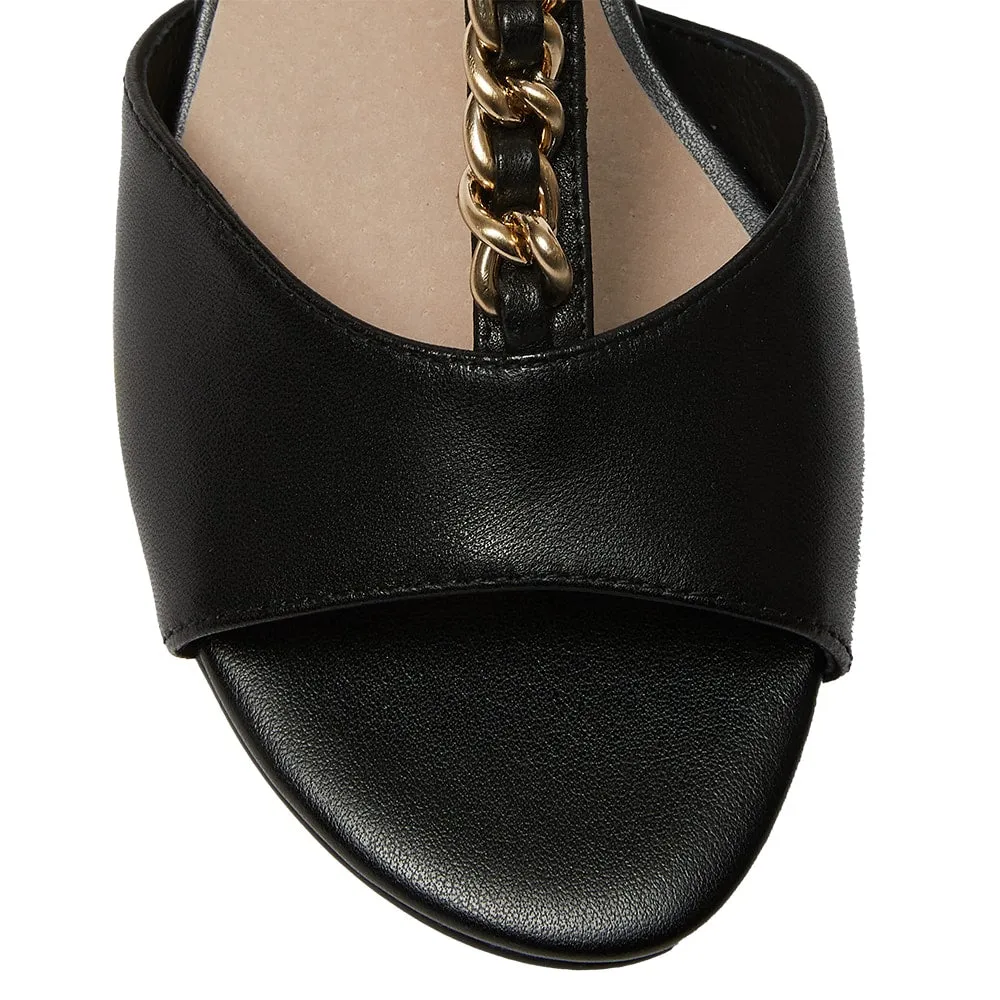 Vince Heel in Black Leather