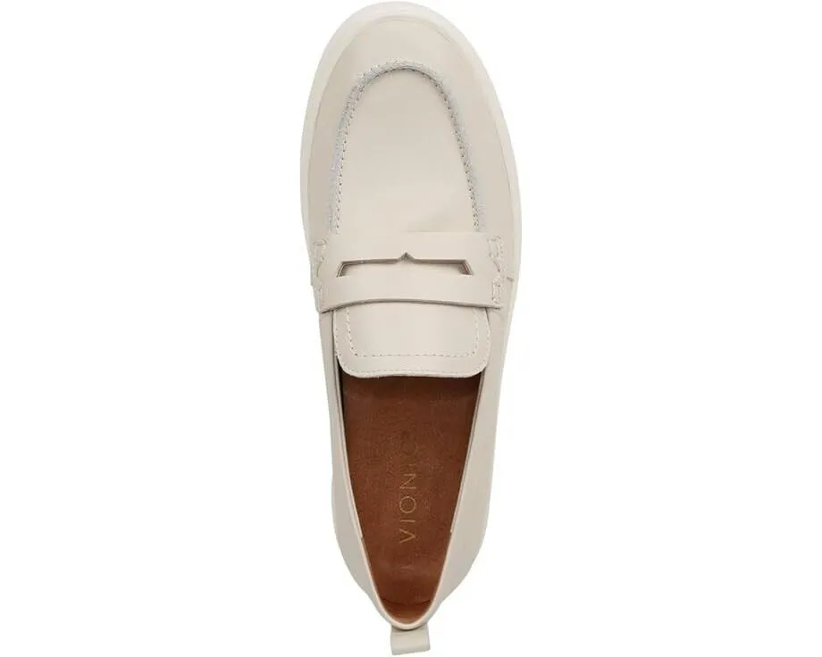 Vionic Uptown I6609L2100 Loafers Women's US 9 Cream Leather Casual Shoes FZP627