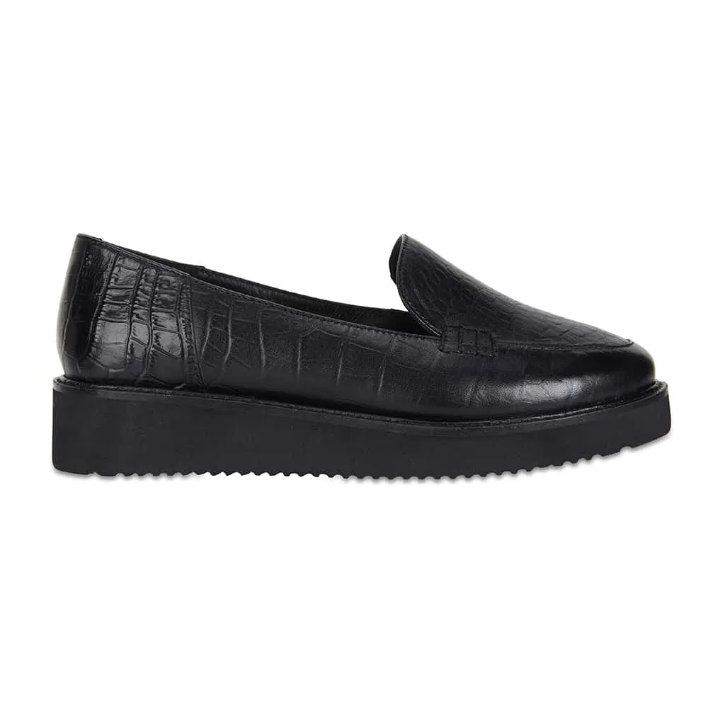 Vista Loafer in Black Leather
