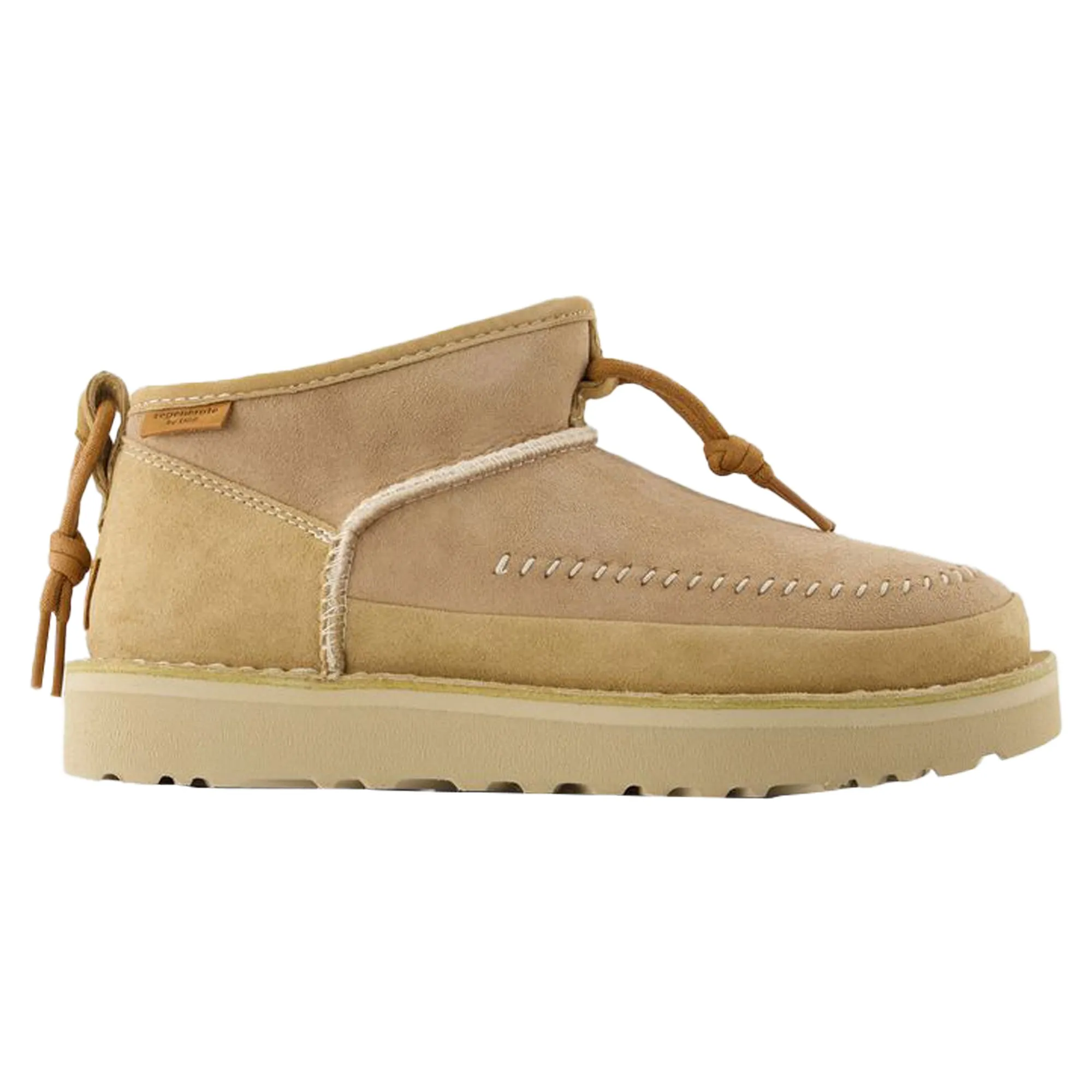 W Ultra Mini Crafted Regenerate Boots - UGG - Leather - Beige