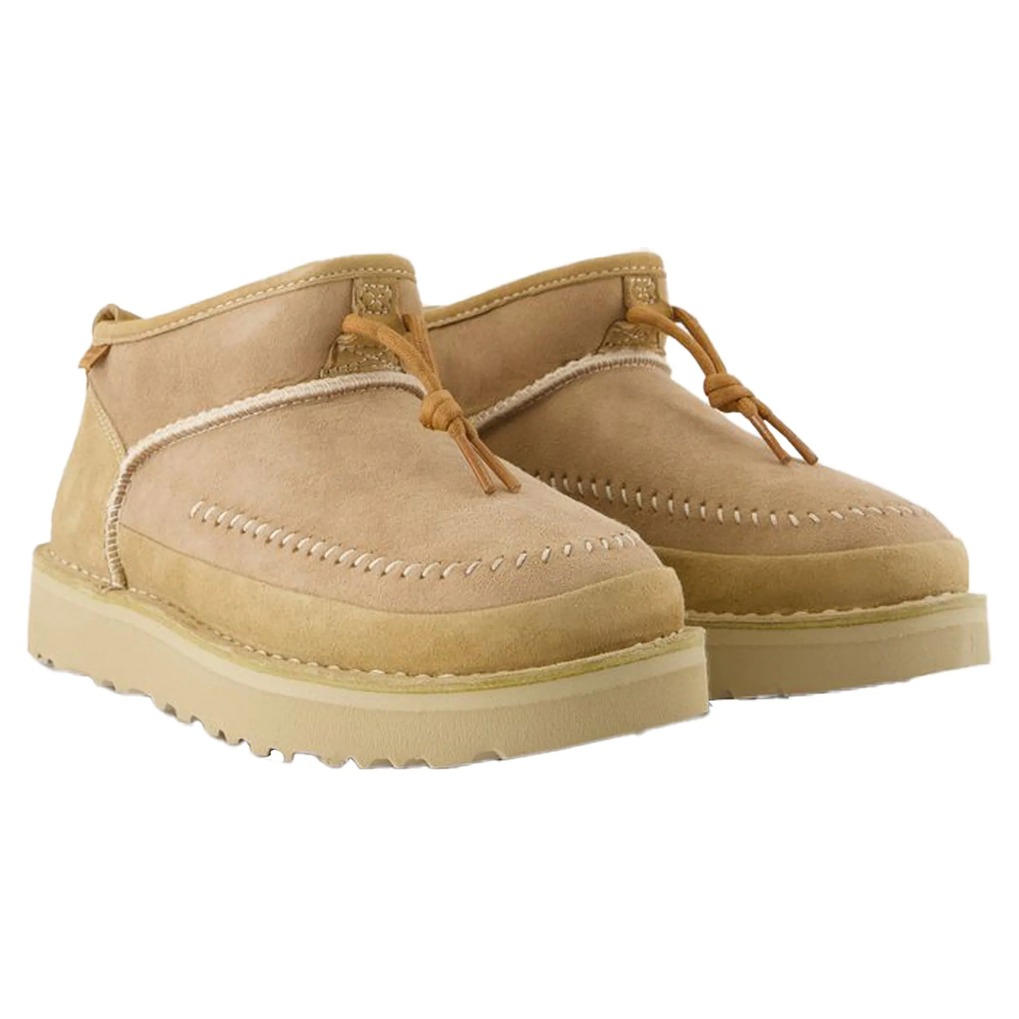 W Ultra Mini Crafted Regenerate Boots - UGG - Leather - Beige