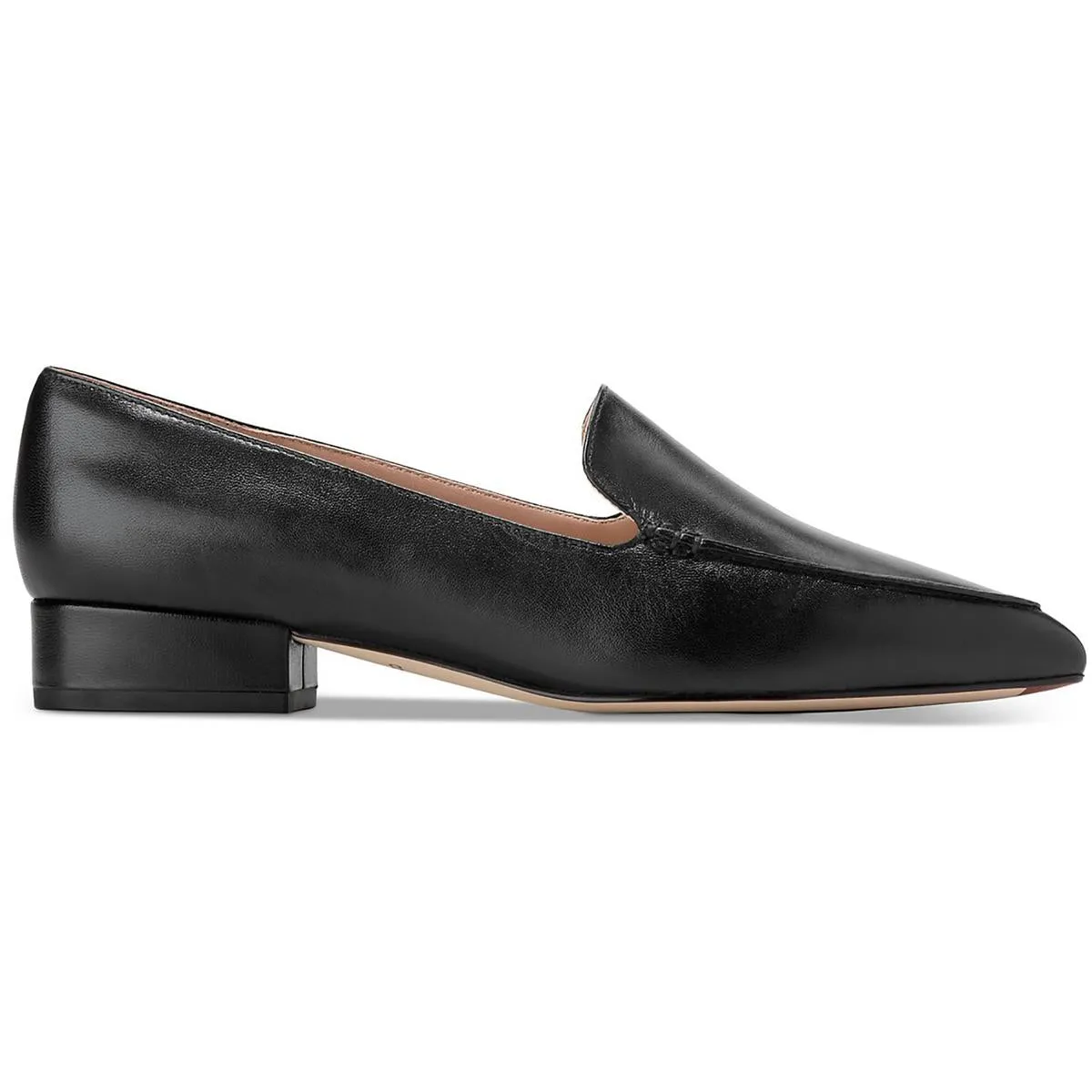 W31742 Womens Block Heel Manmade Loafers