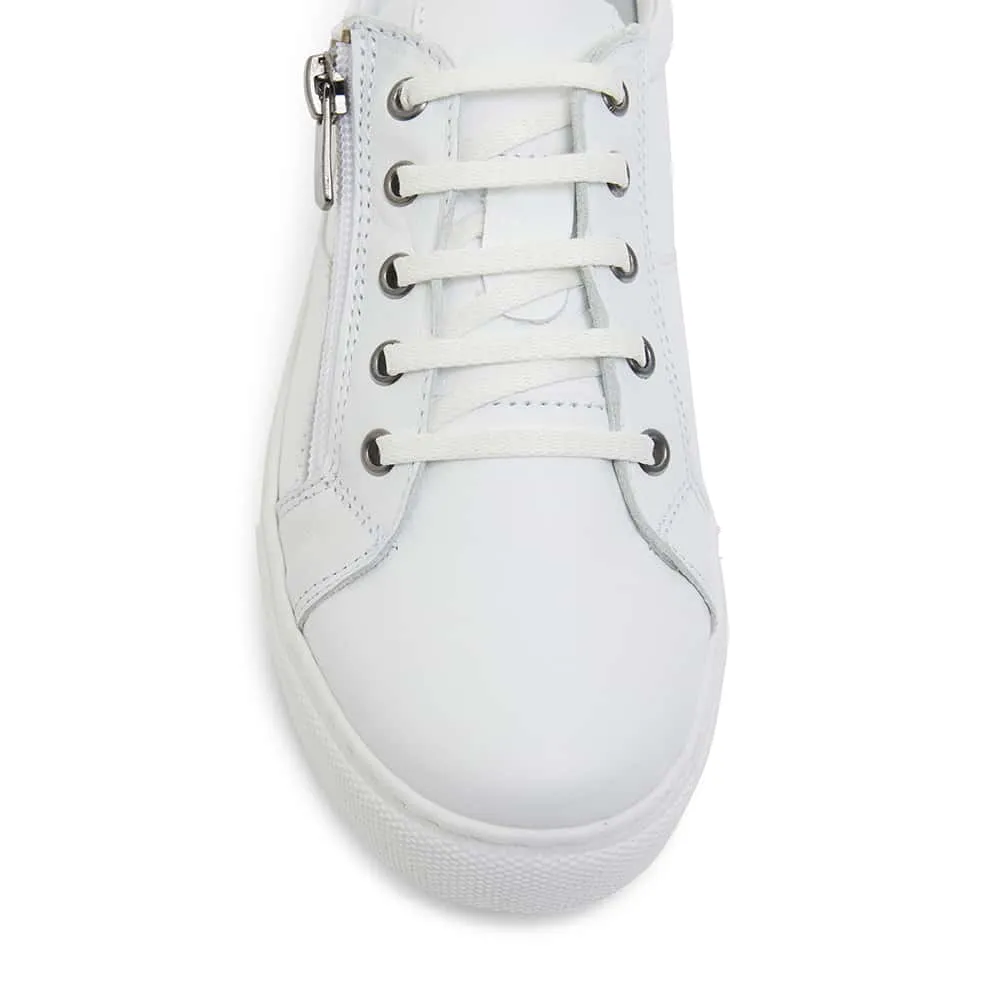 Wales Sneaker in White Leather