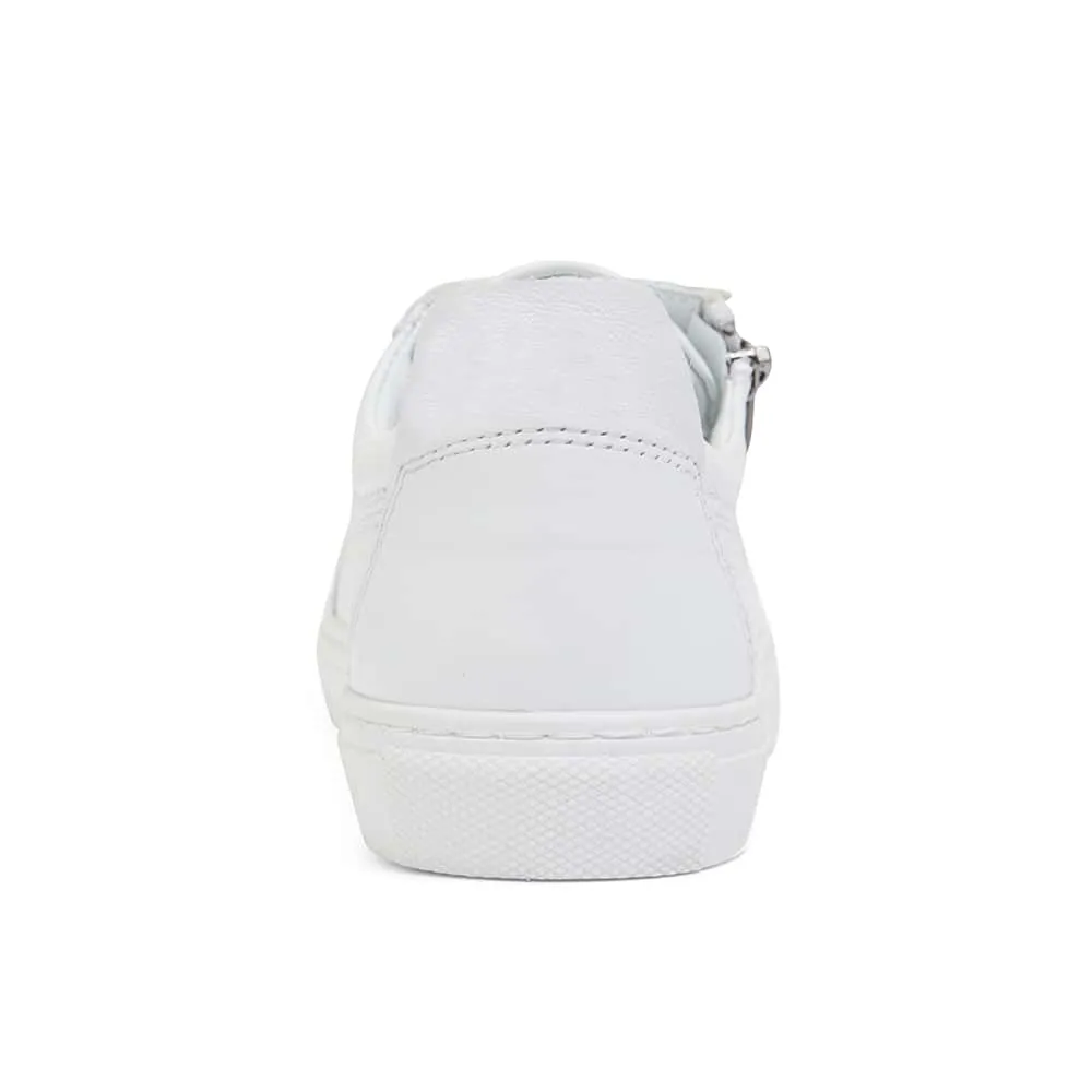 Wales Sneaker in White Leather