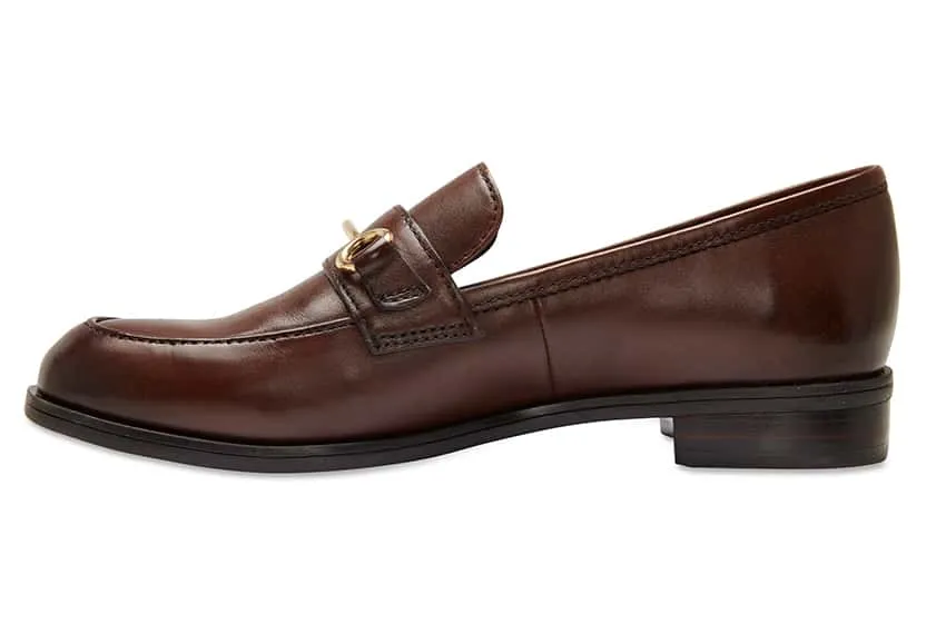 Wallis Loafer in Brown Leather