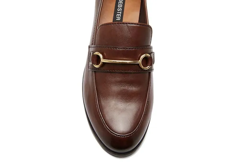 Wallis Loafer in Brown Leather