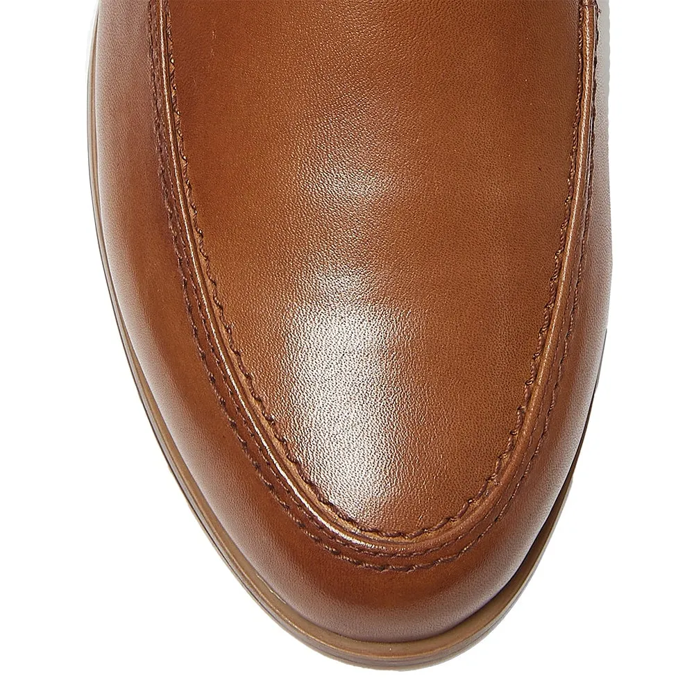 West Flat in Mid Brown Leather