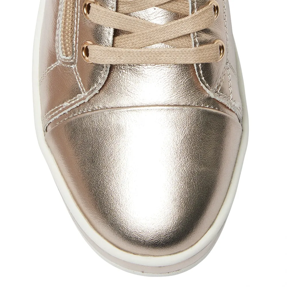 Whisper Sneaker in Pewter Leather