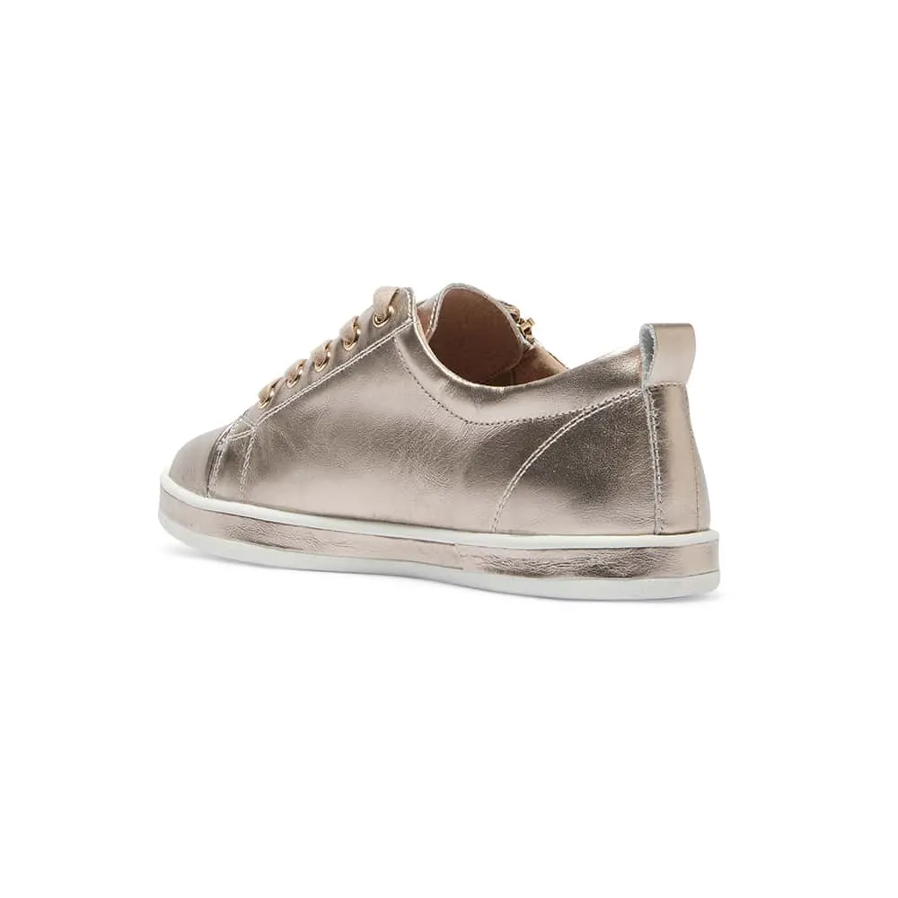 Whisper Sneaker in Pewter Leather