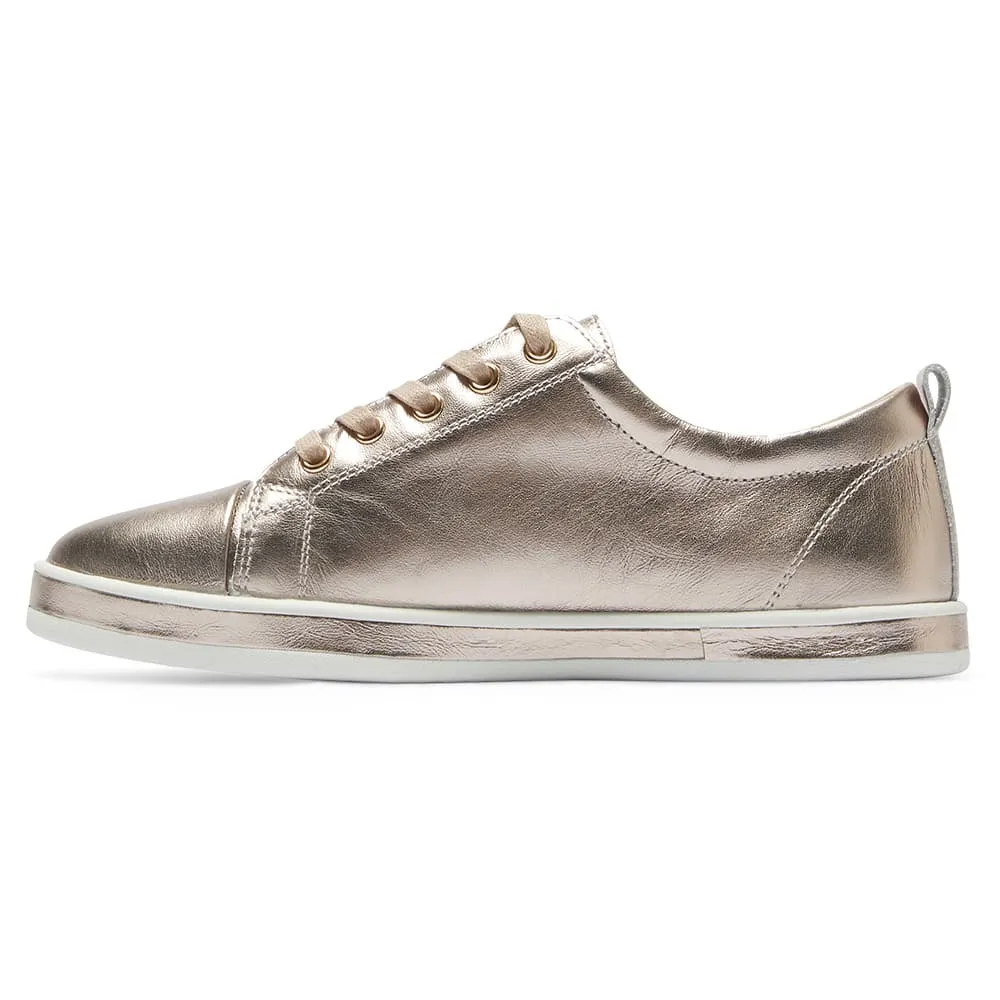 Whisper Sneaker in Pewter Leather