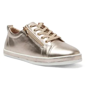 Whisper Sneaker in Pewter Leather