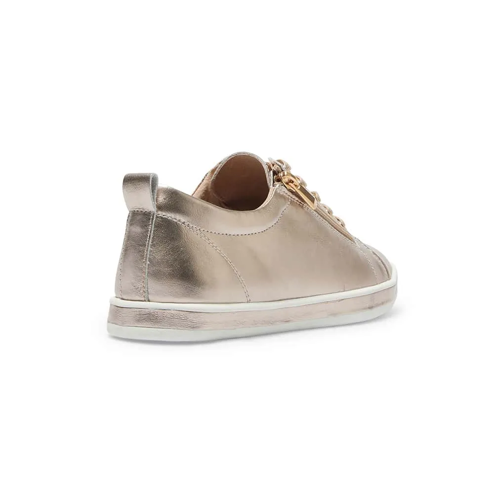 Whisper Sneaker in Pewter Leather
