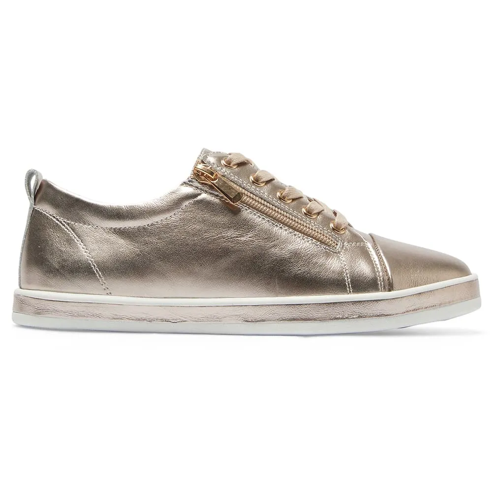 Whisper Sneaker in Pewter Leather