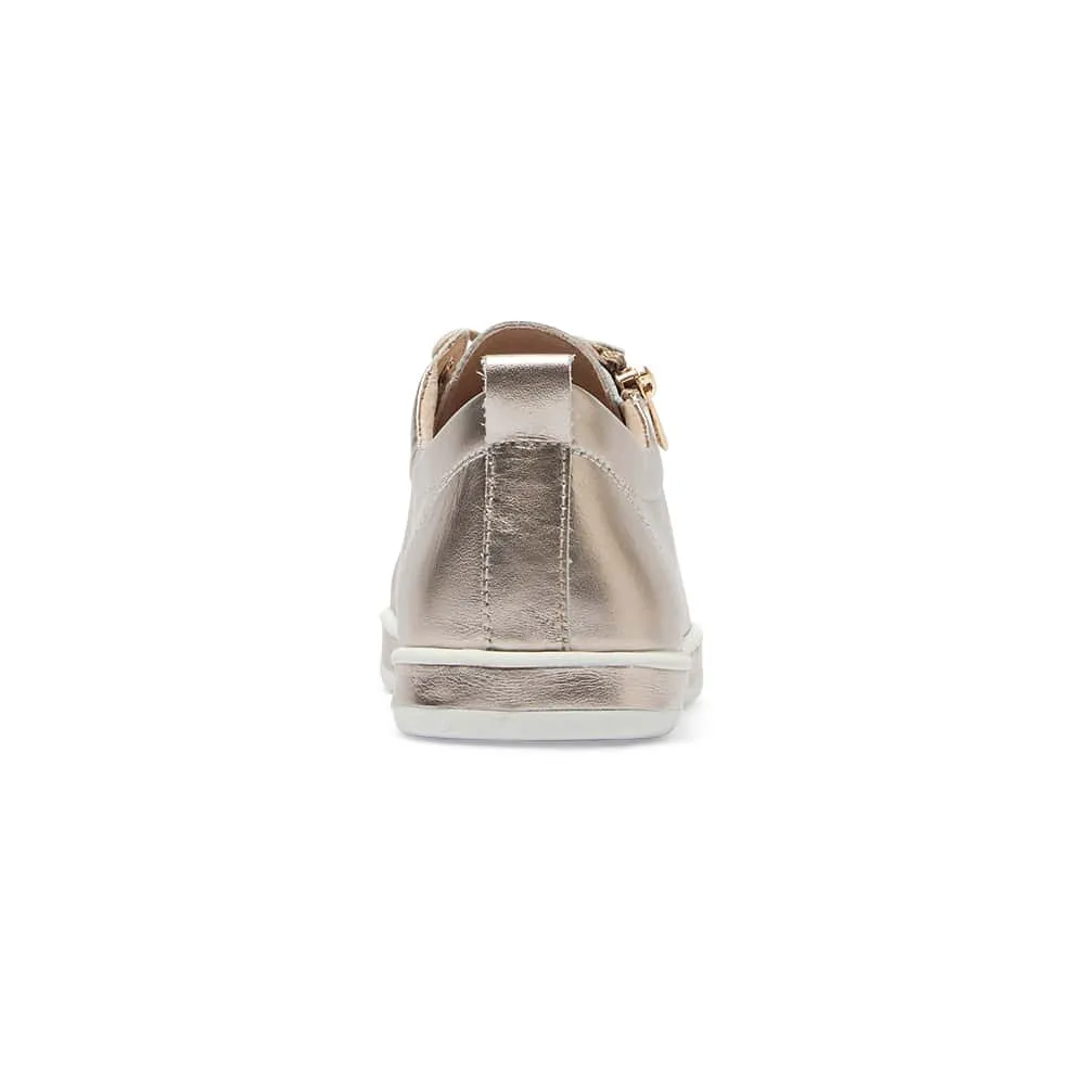 Whisper Sneaker in Pewter Leather