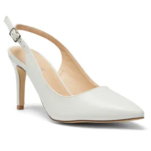 Whiz Heel in White Smooth