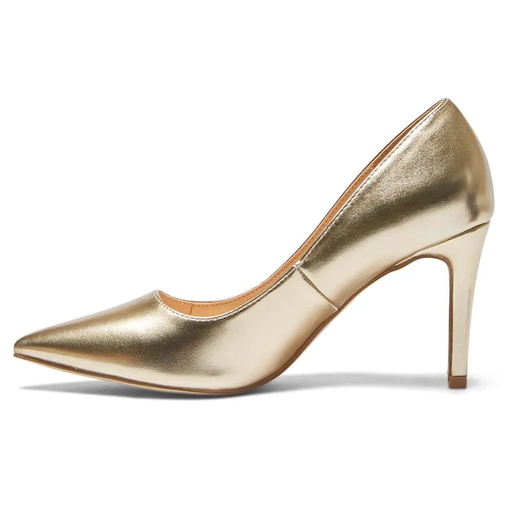 Wild Heel in Gold Metallic