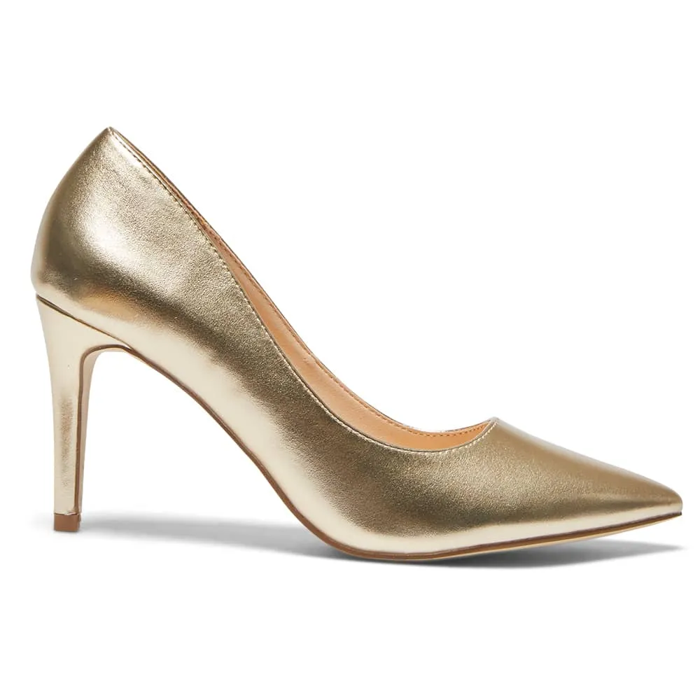 Wild Heel in Gold Metallic