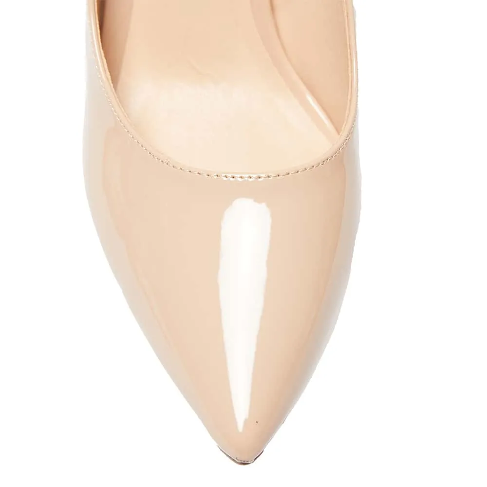 Wild Heel in Nude Patent