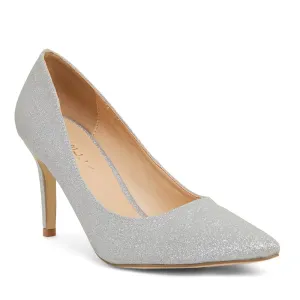 Wild Heel in Silver Glitter