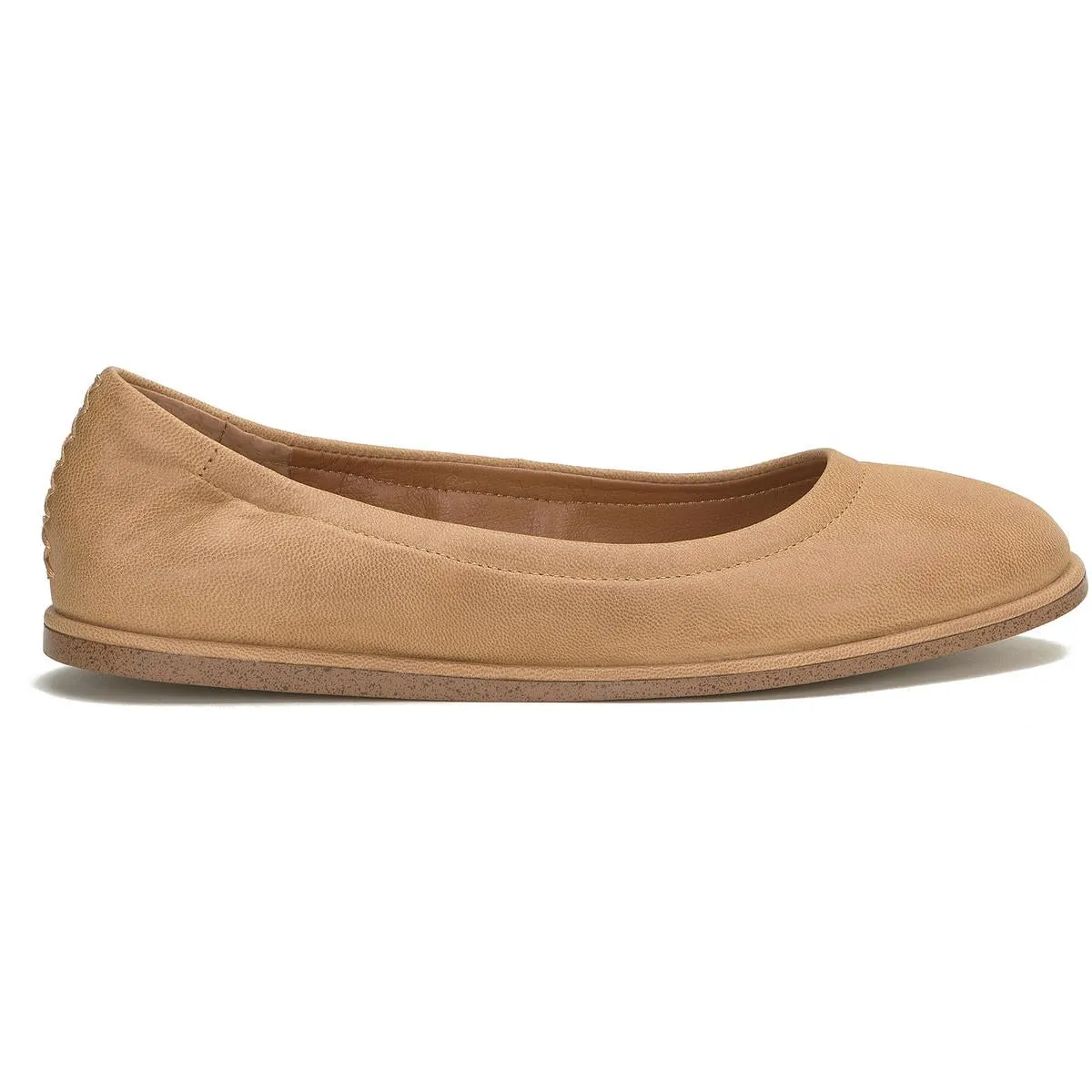 Wimmie Womens Leather Slip-On Ballet Flats