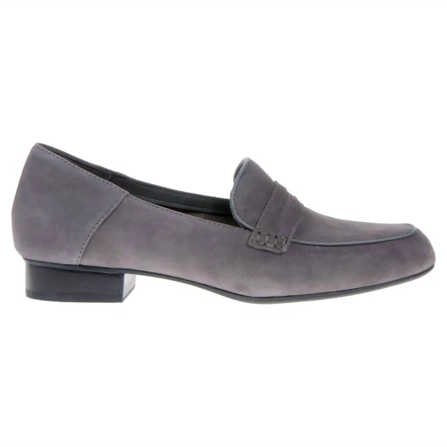 Women Keesha Cora Loafer Shoes In Grey Suede