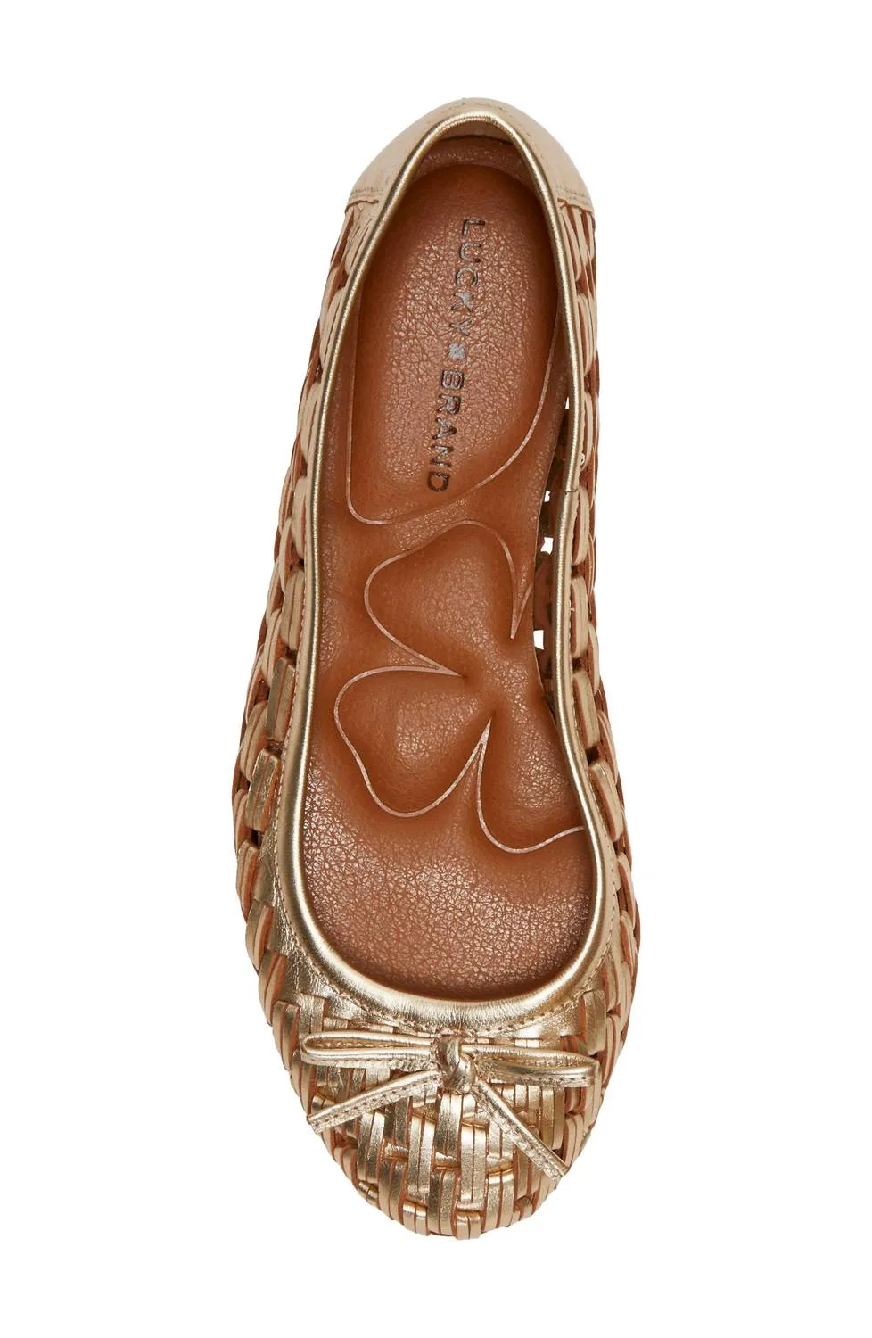 Women Mogeni Flats Shoes In Platino Metallic