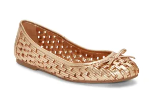 Women Mogeni Flats Shoes In Platino Metallic